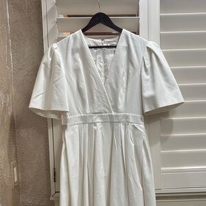 Alexander McQueen White Long Sleeve Dress
